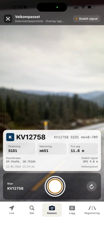 Dokumentasjonsfoto i Veikompasset